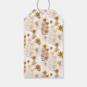 Pastel Boho Mustard Yellow Wildblumen Geschenkanhänger (Rückseite)