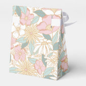 Pastel Boho Muster Brautparty Geschenkschachtel (Rückseite)