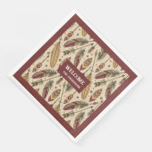 Pastel Boho Napkins Classic Tribal Individuelle Na Serviette (Ecke)