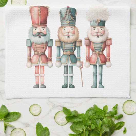 Pastel Boho Nutcracker Script Geschirrtuch (Gefaltet)