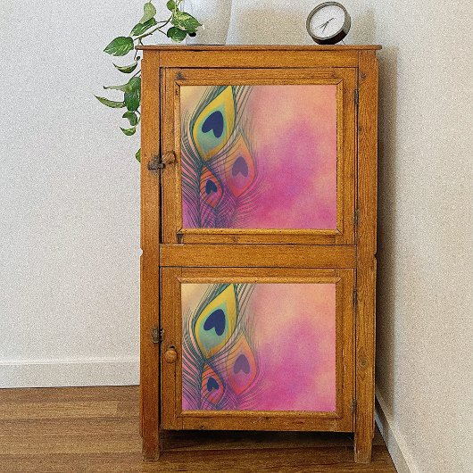 Pastel Boho Peacock Feathers Decoupage Seidenpapier