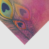 Pastel Boho Peacock Feathers Decoupage Seidenpapier (Ausschnitt)