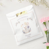 Pastel Boho Rabbit und Balloons Geburtstag Geschenktütchen (Versiegelt)