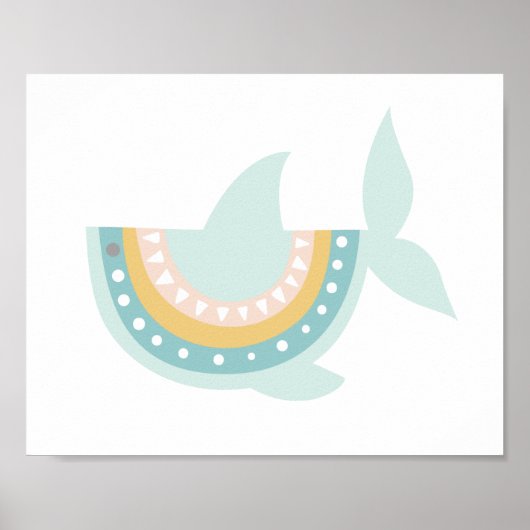 Pastel Boho Shark Poster (Vorne)