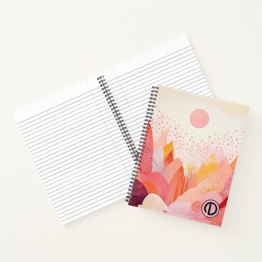 Pastel Boho Spiral Notebook - Custom Notizblock (Innenseite)