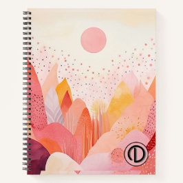 Pastel Boho Spiral Notebook - Custom Notizblock