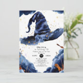 Pastel Boho Verzauberungsassistent Geburtstag Einladung (Stehend Vorderseite)