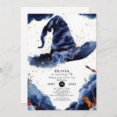 Pastel Boho Verzauberungsassistent Geburtstag Einladung (Vorne/Hinten)