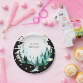 Pastel Boho Woodland Geburtstag Pappteller (Party)