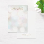 Pastel Bokeh Juwelier Earring Display Card (Schreibtisch)
