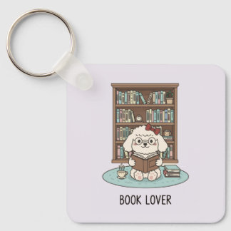 Pastel Book Lover Poodle Puppy Dog Tea Cozy Schlüsselanhänger