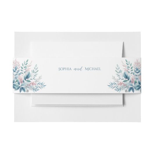 Pastel Botanical- Einladungsbanderole (Vorderseite Beispiel)