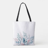 Pastel Botanical Wedding-Bridal- Tasche (Rückseite)