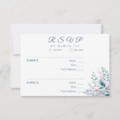 Pastel Botanisch-UAWG-Hochzeit - Postkarte (Rückseite)