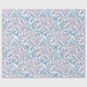 Pastel Botanische Harmonie Geschenkpapier (Flach)