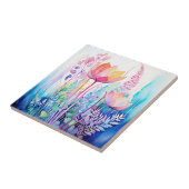 Pastel Botanischer Gradient Abstrakt Fliese (Seite)