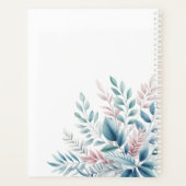 Pastel Botanischer Hochzeitsplaner Planer (Rückseite)