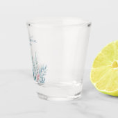 Pastel Botanisches Hochzeitsgeld/Schuss-Tanz- Schnapsglas (Rechts)