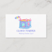 Pastel Bounce House Rentals QR Code Visitenkarte (Vorderseite)