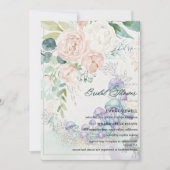 Pastel Bouquet Bridal Shower Invitation Einladung (Vorderseite)