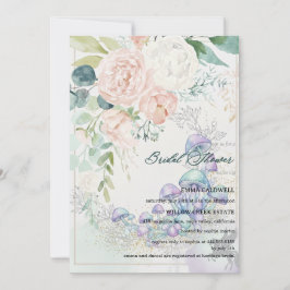 Pastel Bouquet Bridal Shower Invitation Einladung