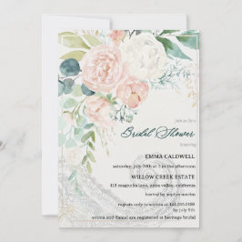 Pastel Bouquet Bridal Shower Invitation Einladung