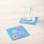 Pastel Bouquet Paper Coaster Untersetzer (Vor Ort)