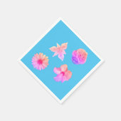Pastel Bouquet Paper Napkins Serviette (Ecke)