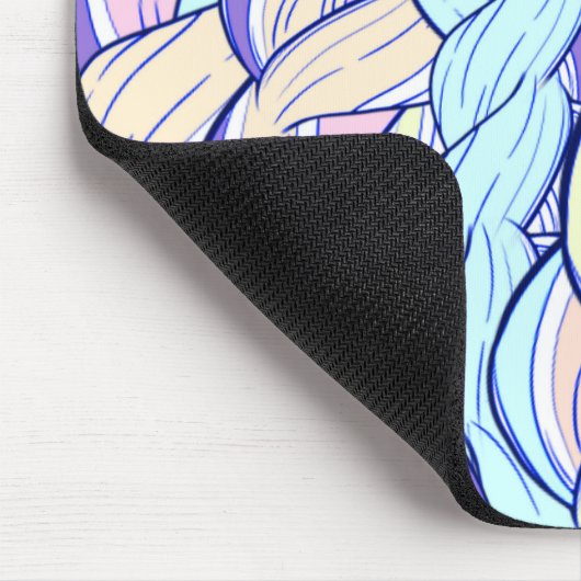 Pastel Braided Muster Mousepad (Ecke)