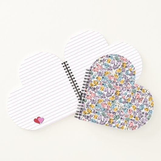 Pastel Breast Pattern Notizblock (Innenseite)
