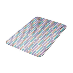 Pastel Bricks Mosaic Badematte