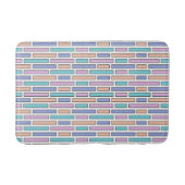 Pastel Bricks Mosaic Badematte (Vorderseite)