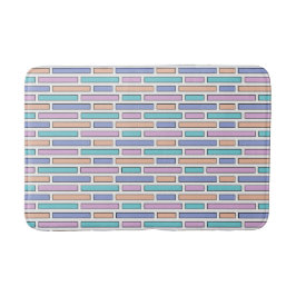 Pastel Bricks Mosaic Badematte