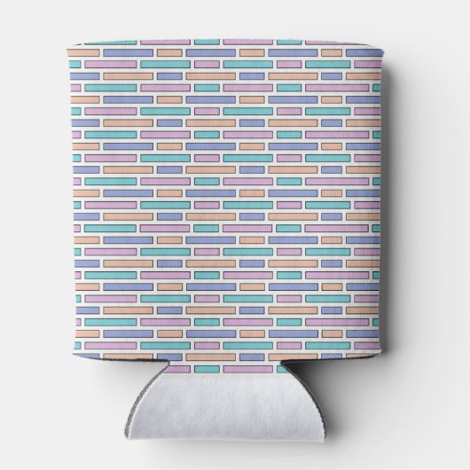 Pastel Bricks Mosaic Dosenkühler (Rückseite)