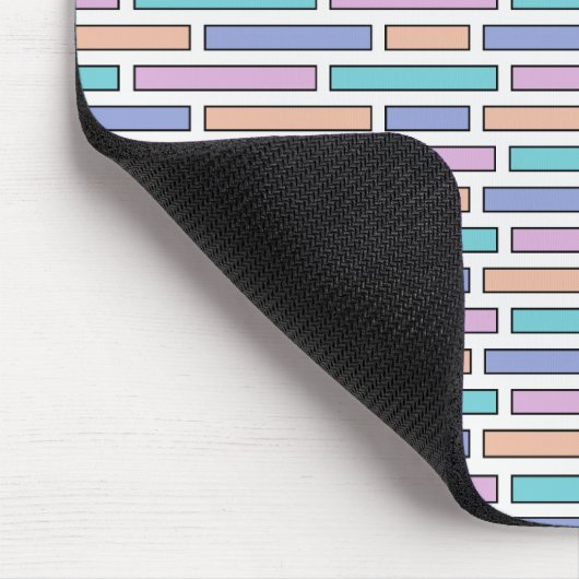 Pastel Bricks Mosaic Mousepad (Ecke)