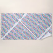 Pastel Bricks Mosaic Strandtuch (Vorderseite)