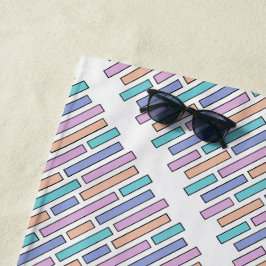 Pastel Bricks Mosaic Strandtuch
