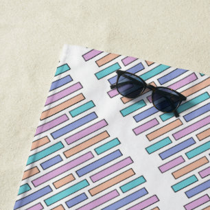 Pastel Bricks Mosaic Strandtuch