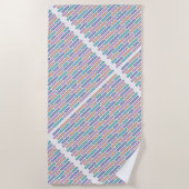 Pastel Bricks Mosaic Strandtuch (Vorderseite)