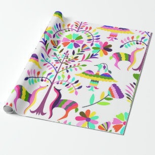 Pastel Brights Otomi Print Wrapping Paper Geschenkpapier
