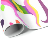 Pastel Brights Otomi Print Wrapping Paper Geschenkpapier (Rolleneckpunkt)