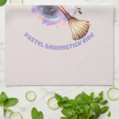 Pastel Broomstick Ride Geschirrtuch (Gefaltet)