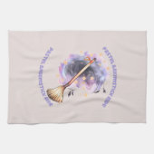 Pastel Broomstick Ride Geschirrtuch (Horizontal)