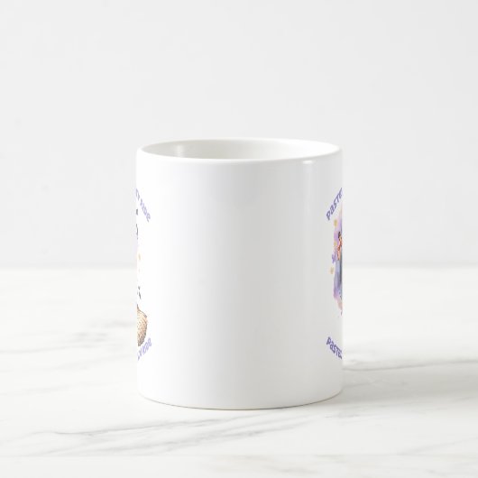 Pastel Broomstick Ride Kaffeetasse (Mittel)