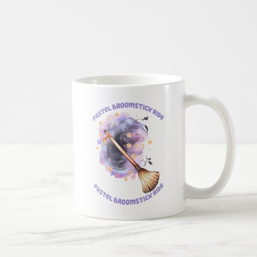 Pastel Broomstick Ride Kaffeetasse (Rechts)