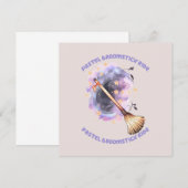 Pastel Broomstick Ride - Whimsical Witz Broom (Vorne/Hinten)