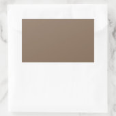 Pastel Brown High-End-Farbkoordination Rechteckiger Aufkleber (Tasche)