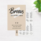 Pastel Brows Aftercare PMU Brow Instructions Card (Schreibtisch)