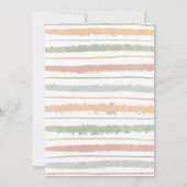 Pastel Brush Strokes Oh Baby Virtual Baby Dusche Einladung (Rückseite)