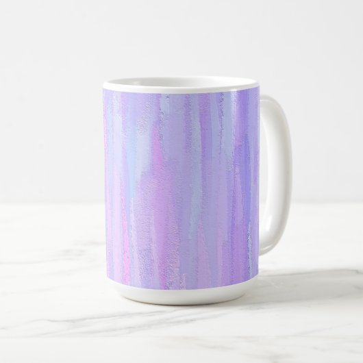 Pastel Brush Strokes Personalisiert Kaffeetasse (VorderseiteRechts)
